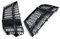 Griglia anteriore Compatible With auto nera lucida, griglia a nido d'ape, griglia a maglie, compatibile con AUDI A3 8V S-LINE 2017-19 8V3807681AB, griglia fendinebbia
