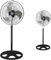 Artebeads Ventiladores de Pie Potentes 18 80W 3 Velocidades Oscilante Ventilador con Base Estable Altura Regulable (110-130cm) Rejilla Desmontable para Oficina Talleres Residencial (Negro-18in)