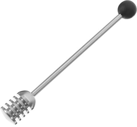 Mobestech 1 Stück Honiglöffel aus Edelstahl über Nacht Rühren geschlitzt geformt Dessertlöffel Honigglas-Stick Rührlöffel Honig Dessert-Rührlöffel Kunststoff Wiederverwendbar Zufällige Farbe