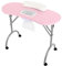 LKHDONG Table de manucure pliable avec aspiration - Table de manucure portable avec roulettes - Table à ongles mobile (rose)