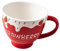 JECOMPRIS Tazza Decorativa per Latte e Mug da Colazione con Design e Base Stabile per Uso e