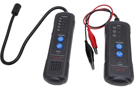 Goshyda Unterirdische Kabel-Locator, 6,6 FT Tiefe 1640FT Länge Draht Tracer mit Kopfhörer, Kabel Tester für Hunde Zaun Kabel Bewässerungs Kontroll Drähte