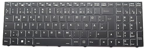 RTDPART Laptop-Tastatur für Mifcom Creator i7-11800H PC70HR Deutsch GR Schwarz ohne Hintergrundbeleuchtung Neu