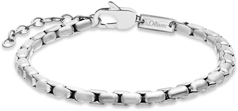 s.Oliver Herren Schmuck – Halskette & Armband aus Edelstahl – Venezianerkette – Klassisch, Zeitlos und Dezent – Perfekte Geschenkidee