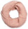 styleBREAKER Unisex Strick Loop Schal mit Patentmuster, Uni Feinstrick Schlauchschal, Winter Strickschal 01018152, Farbe:Altrose