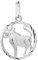 NKlaus Stier Sternzeichen 925er Sterlingsilber 15mm Kettenanhänger Horoskop Zodiak 9162