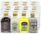 Caja de 14 estuches de licores Panizo para regalar. Licores miniaturas de 20 cl. de Licor de Hierbas, Crema de Orujo, Crema de Arroz y Caramelorujo Panizo