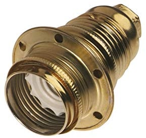 POLY POOL – PP3461X Wandlampenfassung E14 – Lampenfassung E14 mit Federklemmen und Messingkontakten – Lampenfassung aus Kunststoff, Made in Italy