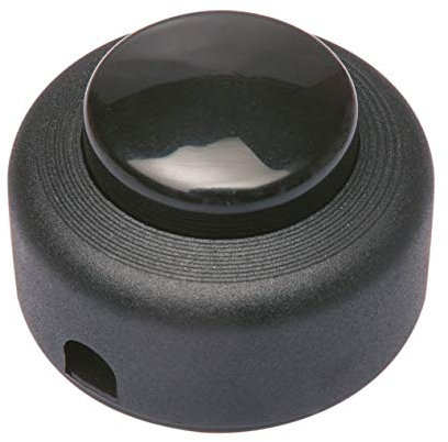 Poly Pool PP0476.2X Interrupteur Puls. Unipolaire 2A Noir