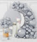 AULE Luftballon Girlande Silber: 100 Stück Silberne Ballons Girlande Set Ballongirlande Latex Luftballons für Hochzeit Graduation Junggesellenabschied Geburtstag Deko