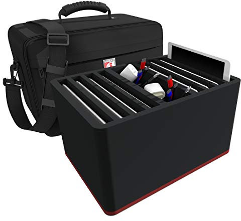 Feldherr Maxi Plus Bolsa para 8-11 Comprimidos en Gruesas Fundas Protectoras - Compatible con Apple iPad, Samsung y Microsoft Surface Go