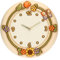 THUN - Wanduhr Country mit Blumen und Schmetterling