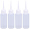 4 Pezzi Squeeze Applicatore Bottiglie da 50 Ml Bottiglie di Colla Vuota Punta Applicazione Applicatore Bottiglia Risvegliabile Bottiglie di Condimento