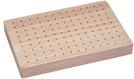 Genérico Soporte de Madera para Pinchos de Comida Soporte de Selección Tablero Rectangular de Exhibición de Alimentos con Agujeros Soporte de Exhibición de Selección de Cóctel para Eventos
