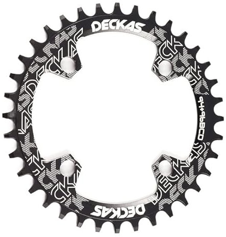 WABTU Platos para Bicicletas Rueda de Cadena de Bicicleta 94 + 96 BCD Redonda/Ovalada 32T 34T 36T 38T Plato de Bicicleta MTB (Chainwheel Teeth : 38T, Color : 9496bcd Round Black)