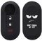 SALPIE Cover Telecomando Auto - Copri Chiave Compatibile Con Fiat – Lancia - Custodia Nera in silicone con 3 tasti , Don't Touch My Key