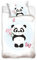 Carbotex Panda Bär Babybettwäsche 100x135 cm