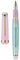 Jinhao 82 Acrylic Fountain Pen, Iridium Fine Nib with Ink Converter, Morandi Lake Blue Contrast Color Classic Design Smooth Writing Pen (Gold Trim)