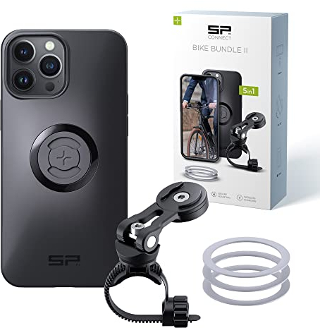 SP CONNECT Bike Bundle II | SPC+ | kompatibel mit iPhone 13 Pro Max/12 Pro Max | Handyhalter für Fahrradlenker | Mountainbike Rennrad Handy Halterung