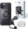 SP CONNECT Bike Bundle II | SPC+ | kompatibel mit iPhone 13 Pro Max/12 Pro Max | Handyhalter für Fahrradlenker | Mountainbike Rennrad Handy Halterung