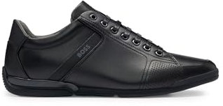 BOSS Men Saturn_Lowp_lux4 A_N Sneaker Black 40 EU