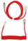 Bewinner Coiled Keyboard Cable, Coiled USB C Custom Cord, Double Sleeved Mechanical Keyboard Cable with Detachable Aviator Connector for Gaming Keyboard and Cellphone (Red)