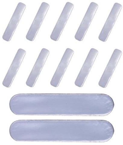 Modonghua 12pcs Adhesive Lead Tape Set, Golf Strips Weight Tape Add Weight, Swing Weight Optimization, Golf Weighted Lead Tape for Golf Club or Tennis Racket Adjust Weight(Silver)