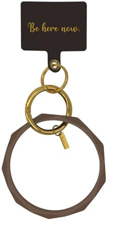 case&me braccialetto per smartphone a tema Be here now, braccialetto da polso per cellulare, bracciale multiuso