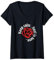 Keep Calm Axel is Here Funny Name Grunge Rose Design V-Neck T-Shirt