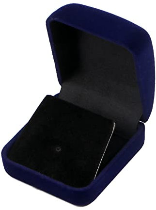 AGONEIR Scatola regalo in velluto per medaglioni, medaglie, collane, ciondoli, gioielli, 5,6 x 5,6 x 3,2 cm, espositore per monete