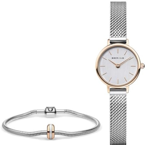 BERING Damen Uhr Quarz Movement - Classic Collection mit Edelstahl und Saphirglas 11022-064-Lovely-2-GWP190