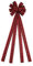 Weihnachtsbaumspitze, Weihnachtsbaumspitze, Stern, Weihnachtsbaumband, Schleife, Dreifarbige Schleife, Weihnachtsbaumdekoration, Weihnachtsschmuck für Feiertage, (33 * 145 cm Rot