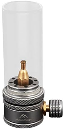 Cndiyald Gaslaterne, tragbare Metallgaslaterne-Camping mit hitzebeständigem Glas, Gaslampe mit einstellbarem Ventil, Propanlaterne, Gaslicht zum Campen und Wandern