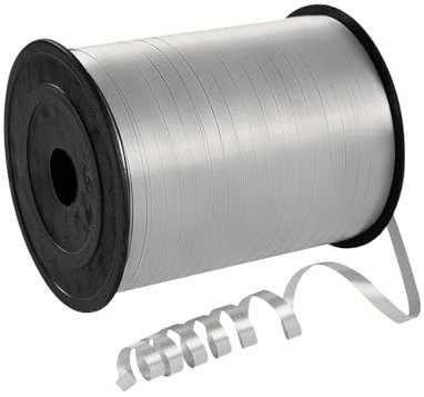 Ruban Pour Ficelle De Ballon,500 Yard Ruban Bolduc Lisse Paquet Cadeau Argent Rubans Curling Ballon Pour Décoratif Cadeau Accessoire De Décoration&Bricolage Et Ballon Mariage Anniversaire Et Noël