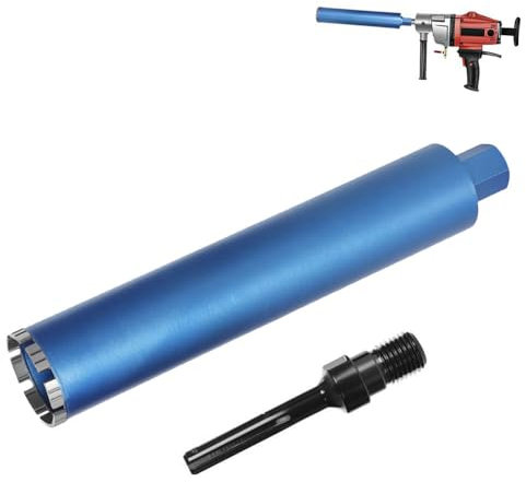 Diamantbohrkrone mit 10mm Turbosegment, Nutzlänge 415mm, Ø 82mm, 6 Segmente, SDS-max, Nass Trocken Bohrkrone Kernbohrkrone für Beton Kernbohrgeräte