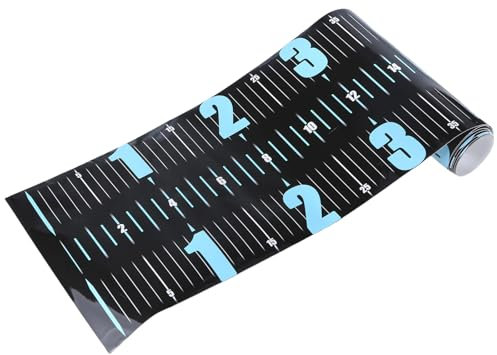 DINSOAVR Wasserdichtes Fisch Messlineal 130 cm Faltbares Maßband Aufkleber Tackle 51-Zoll Fisch Mess Aufkleberband