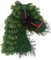 Pferdekopf-Weihnachtskranz, Pferdekopf-,Weihnachten Pferdeköpfe Türkranz - Tannenzweige, Weihnachtsgrün, Outdoor-Weihnachtskranz für Haustür, Tür