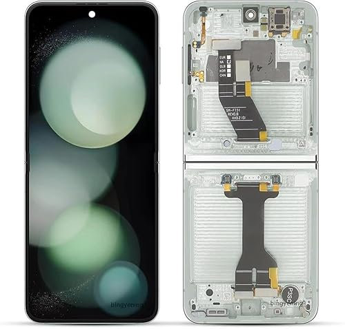 Original para Samsung Galaxy Z Flip 5 Pantalla interior plegable de repuesto para Samsung Galaxy Z Flip 5 5G Pantalla LCD SM-F731B Kit de reparación de montaje de digitalizador de pantalla táctil (con