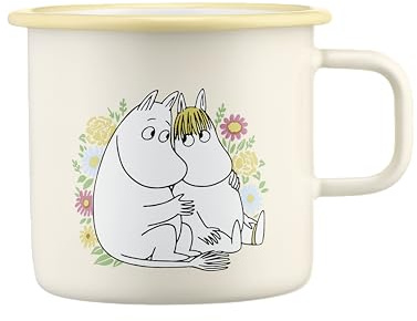 Muurla Mug En Émail Motif Fleurs Moomin Finlande 5,5 Dl