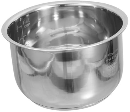 VERDANVERSE Olla Arrocera De Acero Inoxidable Repuesto Para Cocinas Eléctricas Diseño Resistente y Práctico Para Cocinar Arroz y Sopas Hogar y Hotel
