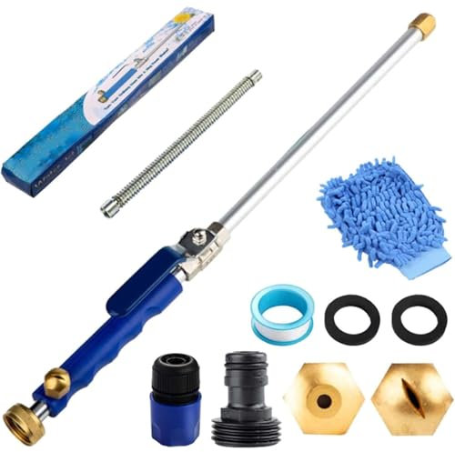 Lavadora eléctrica de alta presión, turbo jet 2 en 1 para una limpieza eficaz de suelos, paredes, cercas y riego de jardín