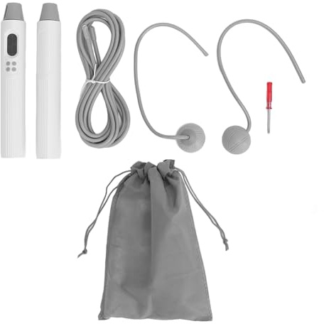 Cuerda de saltar sin cables con conteo automático, cuerda de salto ponderada y ajustable para fitness, cuerda de velocidad sin cables de doble uso para entrenamiento en casa y al