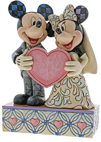 Disney Traditions Two Souls, One Heart (Mickey Mouse & Minnie Mouse) Figurine, Resina, Multicolore, 130x60x180 cm