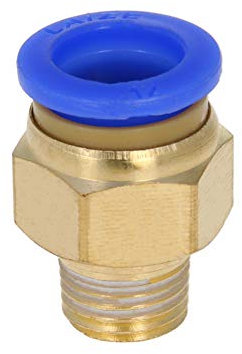 Othmro Lot de 4 raccords pneumatiques droits à connexion rapide 12 mm OD x 9,75 mm mâle PC12-01