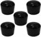 cyclingcolors 5X Tapas de Tubo Redondo topes tapon Protector Cubierta Patas conteras Negro, 28mm
