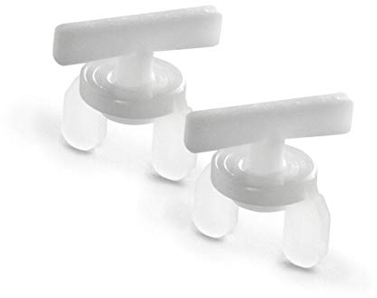 DQ-PP GARDINENSCHIENE ENDFESTSTELLER | Set 10 Stück | PVC | Weiss | Gardinen Schiene Vorhangschienen