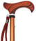 KMINA PRO - Gehstock Holz Verstellbar, Damen, Spazierstock Herren, Senioren, Höhenverstellbar, Elegant, Aluminium