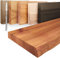 LAMO Manufaktur Wandregal Holz Baumkante | Regal Farbe: Dunkel | Invisible: Schweberegal | 100 cm