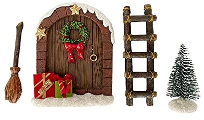 itsisa Wichteltür (Nissedor) Weihnachten - Wichtel, Weihnachtsdeko, Elfentür, Feentür