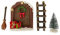 itsisa Wichteltür (Nissedor) Weihnachten - Wichtel, Weihnachtsdeko, Elfentür, Feentür